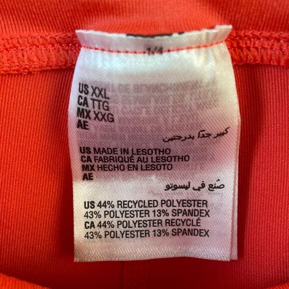 NWT Ideology Orange Cropped Leggings Size XXL - Picture 8 of 8